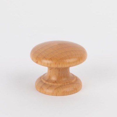 Knob style D 30mm beech lacquered wooden knob